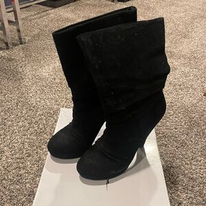 Jessica Simpson Black Suede Boots